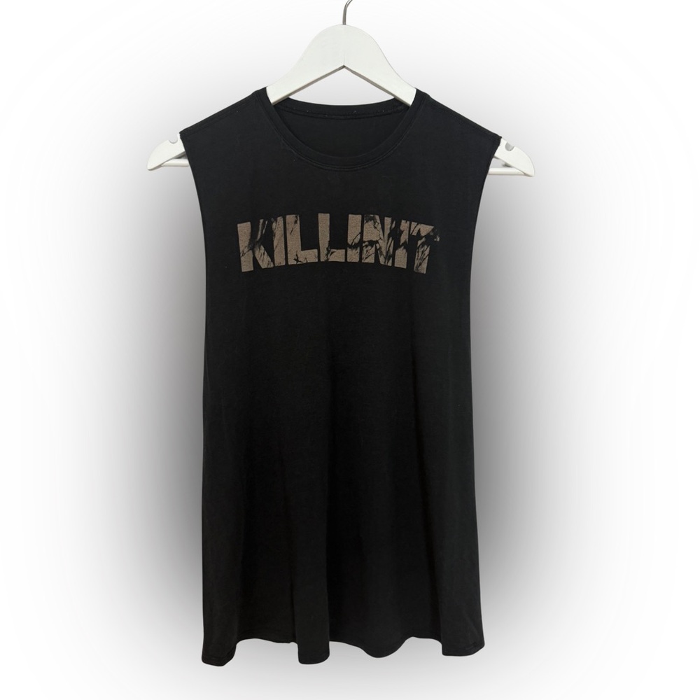 lululemon athletica Black Graphic Muscle Tee Size 6